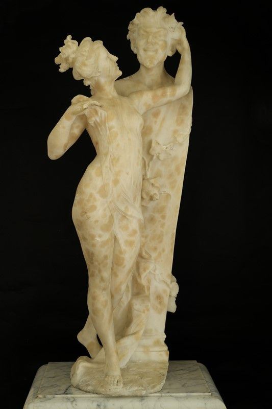 Emilio Fiaschi - Nymph with satyr herm